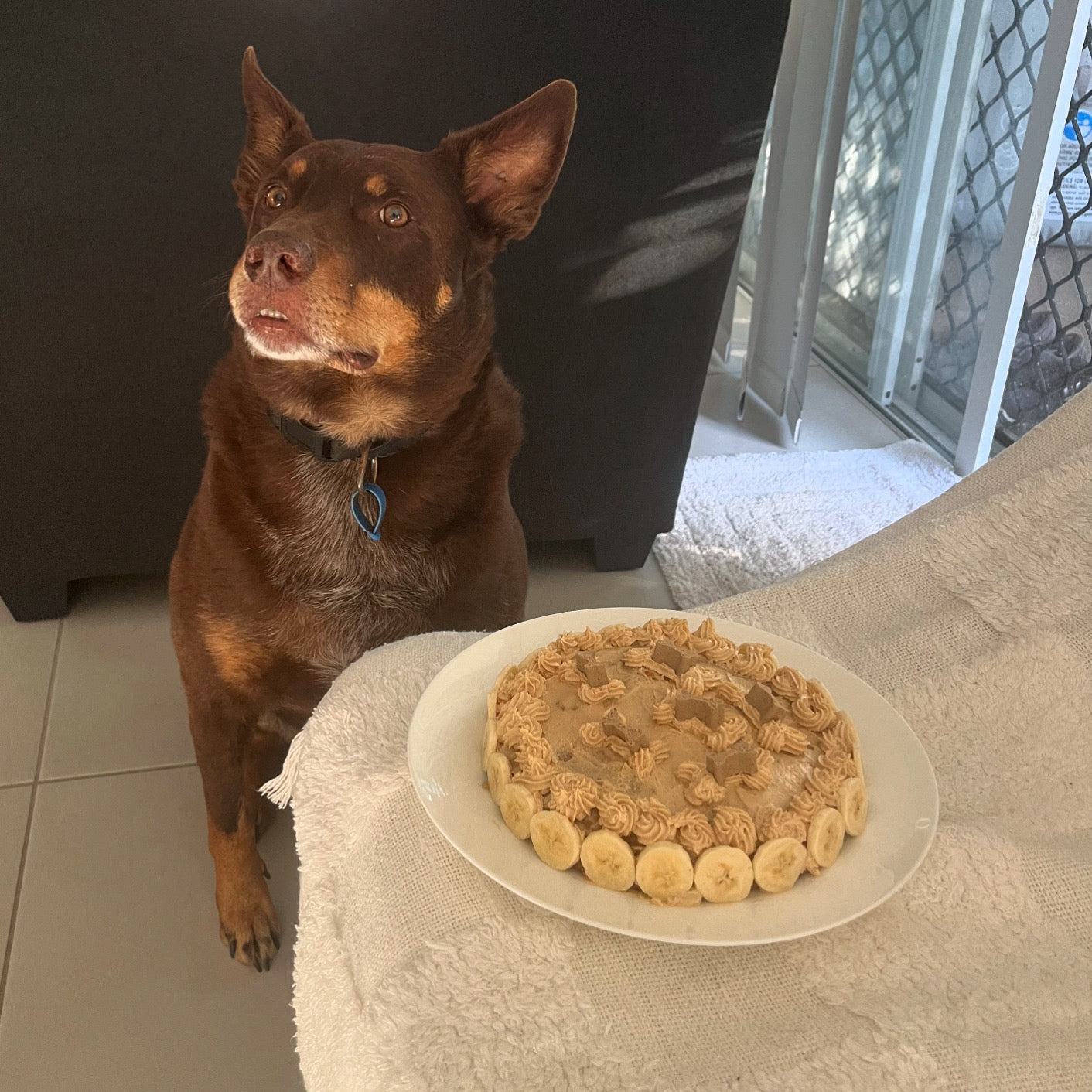 Banana Peanut Butter Cake - Share Size 17cm